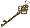 Old ornate key Old antique ornate key