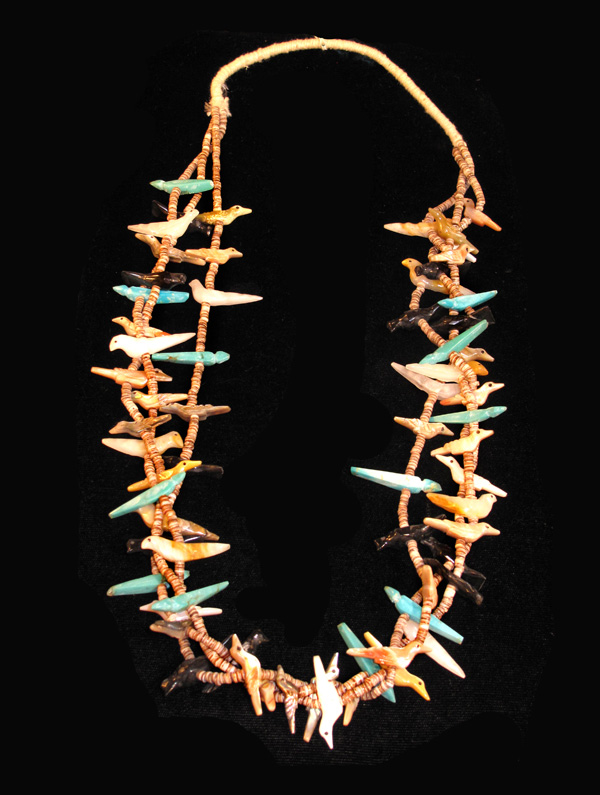 Native American fetish bird necklace