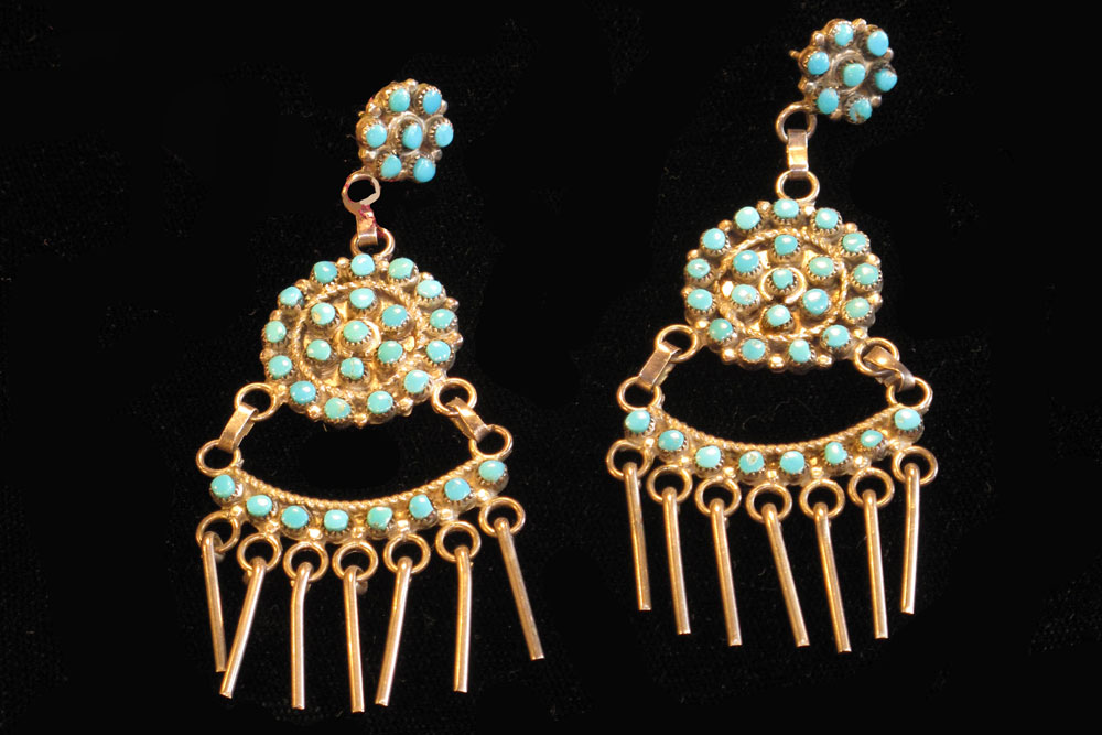 Native American turquoise earrings