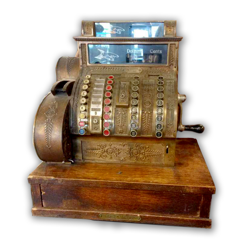 beautiful old cash register